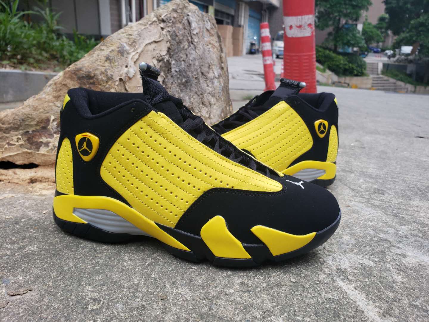 2019 Air Jordan 14 Bumblebee Yellow Black Shoes - Click Image to Close